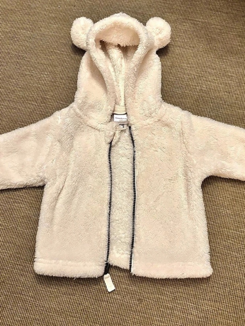 Hanna Anderson Hooded Teddy Fleece Jacket with Bear Ears